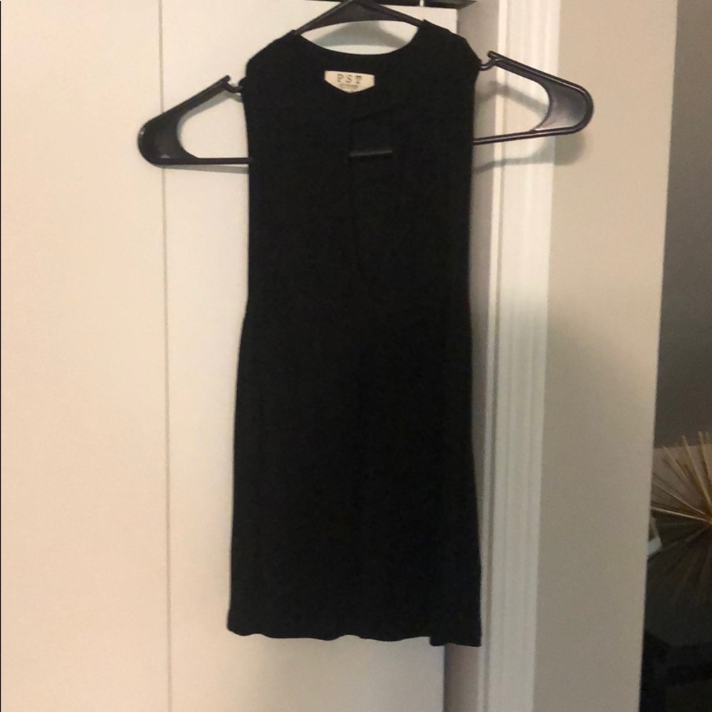 Black tank top